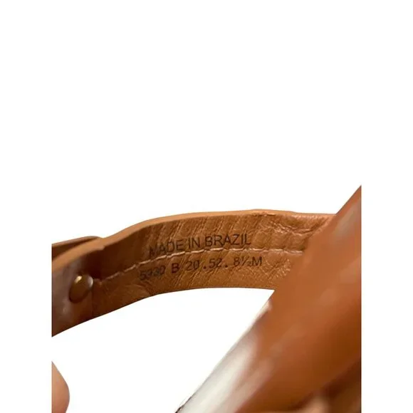 Tory Burch Miller wms brown leather thong sandals Sz 8.5M SKU 9925 - Picture 9 of 14